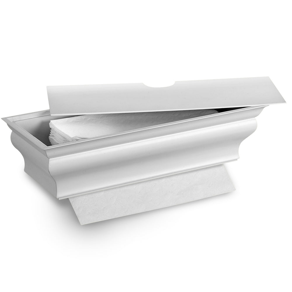 HealthyShelf M-Fold Towel Dispenser Wall Mount White - HealthyShelf