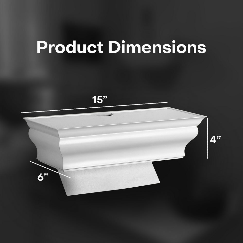 HealthyShelf M-Fold Towel Dispenser Wall Mount White - HealthyShelf