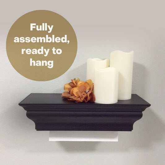 HealthyShelf Wall Mount M-Fold Paper Towel Dispenser Black - HealthyShelf