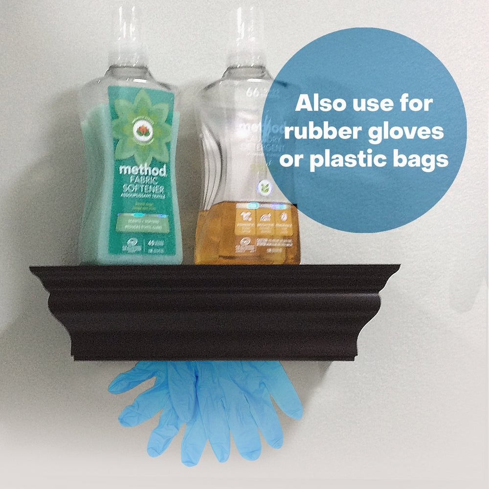 HealthyShelf Paper Towel Dispenser Wall Mount Shelf Espresso - HealthyShelf