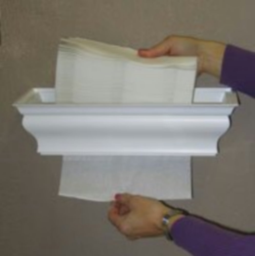 HealthyShelf M-Fold Towel Dispenser Wall Mount White - HealthyShelf